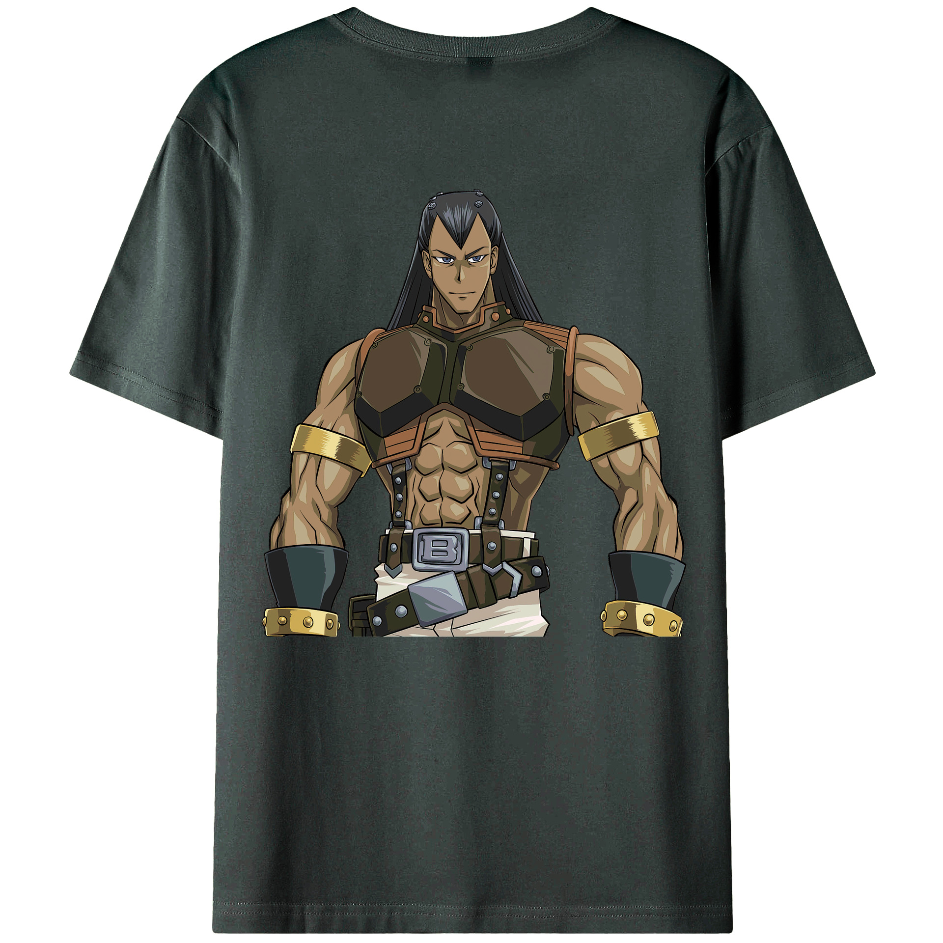 （画像用） 遊☆戯☆王 Yu-Gi-Oh! 綿100％ メンズ半袖Tシャツ（バックプリント） 通気性